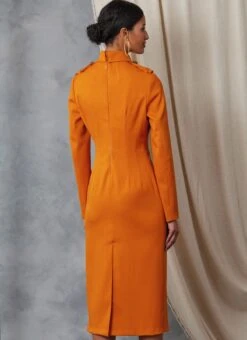 Vogue Sewing Pattern 2045 Dress With Collar And Sleeve Variations -Jaycotts Shop V2045 06