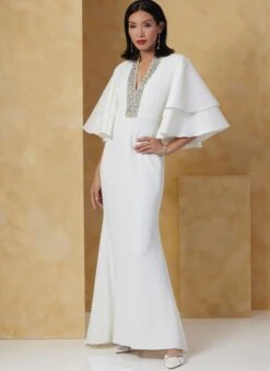 Vogue Sewing Pattern 2066 Misses' Dress By Badgley Mischka