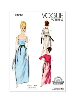 Vogue Sewing Pattern 2082 Sixties Evening Dress And Bolero