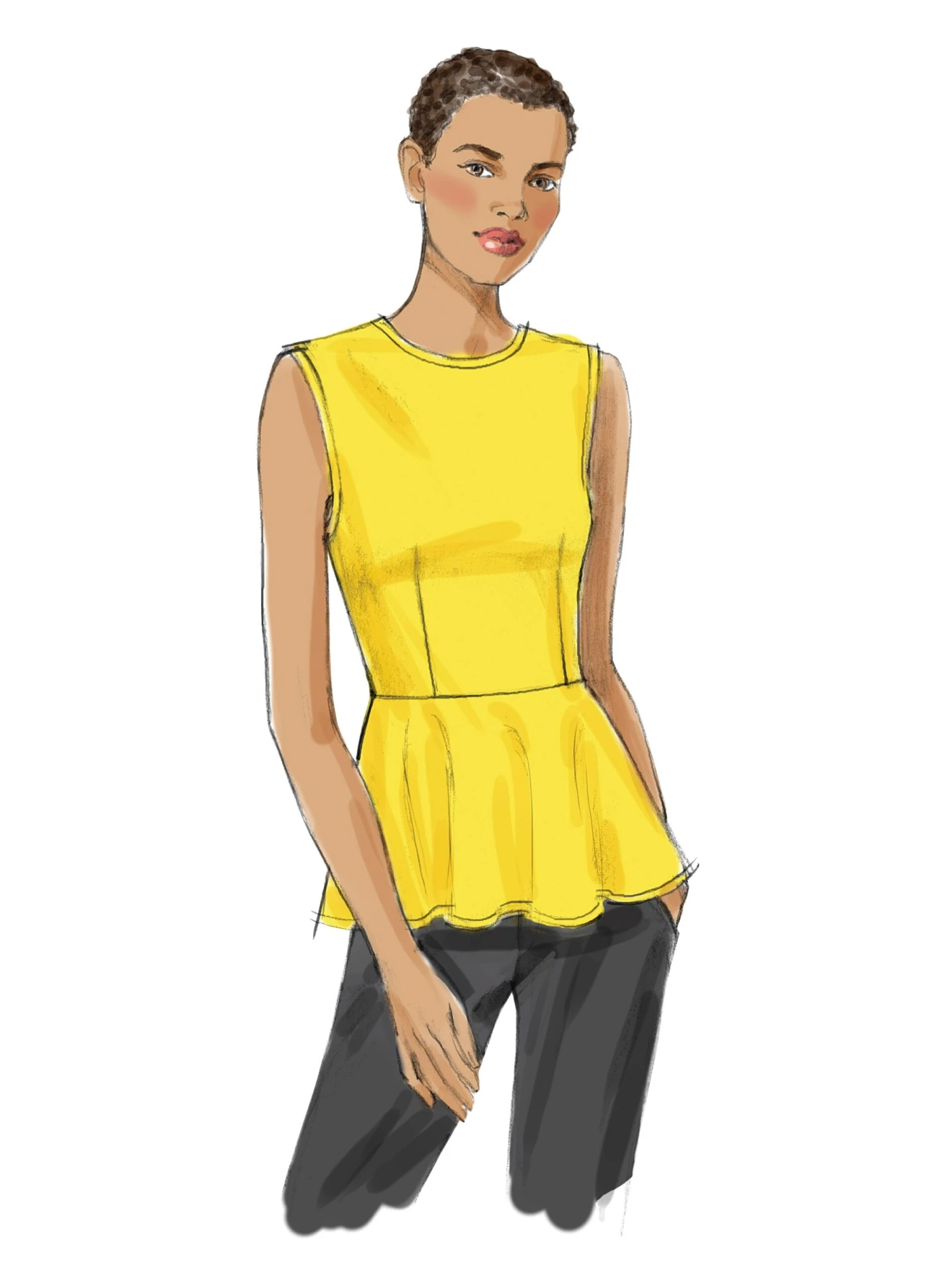 Vogue Pattern 8815 Misses' Top | Very Easy 1 Vogue Pattern 8815 Misses' Top | Very Easy