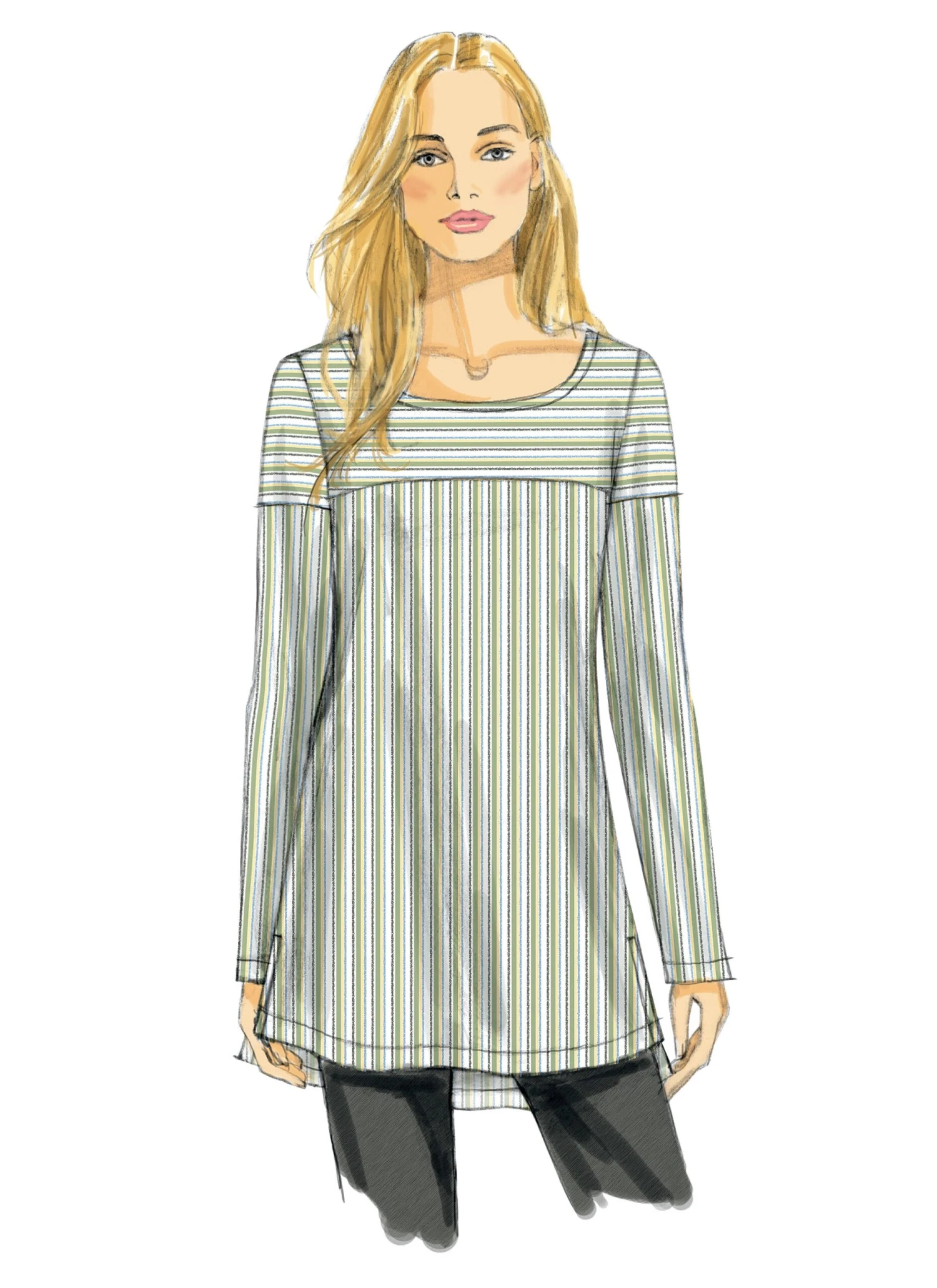 Vogue Pattern 8950 Misses' Tunic | Very Easy 7 Vogue Pattern 8950 Misses' Tunic | Very Easy - Image 7