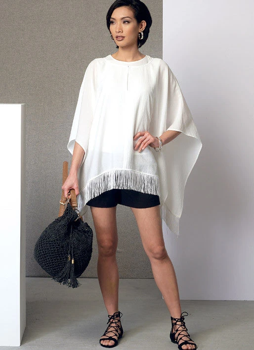 Vogue Pattern 9191 Ponchos, Back-Pleat Top, Shorts And Wrap Pants 4 Vogue Pattern 9191 Ponchos, Back-Pleat Top, Shorts And Wrap Pants - Image 4