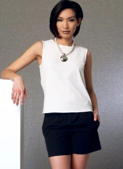 Vogue Pattern 9191 Ponchos, Back-Pleat Top, Shorts And Wrap Pants 8 Vogue Pattern 9191 Ponchos, Back-Pleat Top, Shorts And Wrap Pants -Jaycotts Shop V9191 full 3