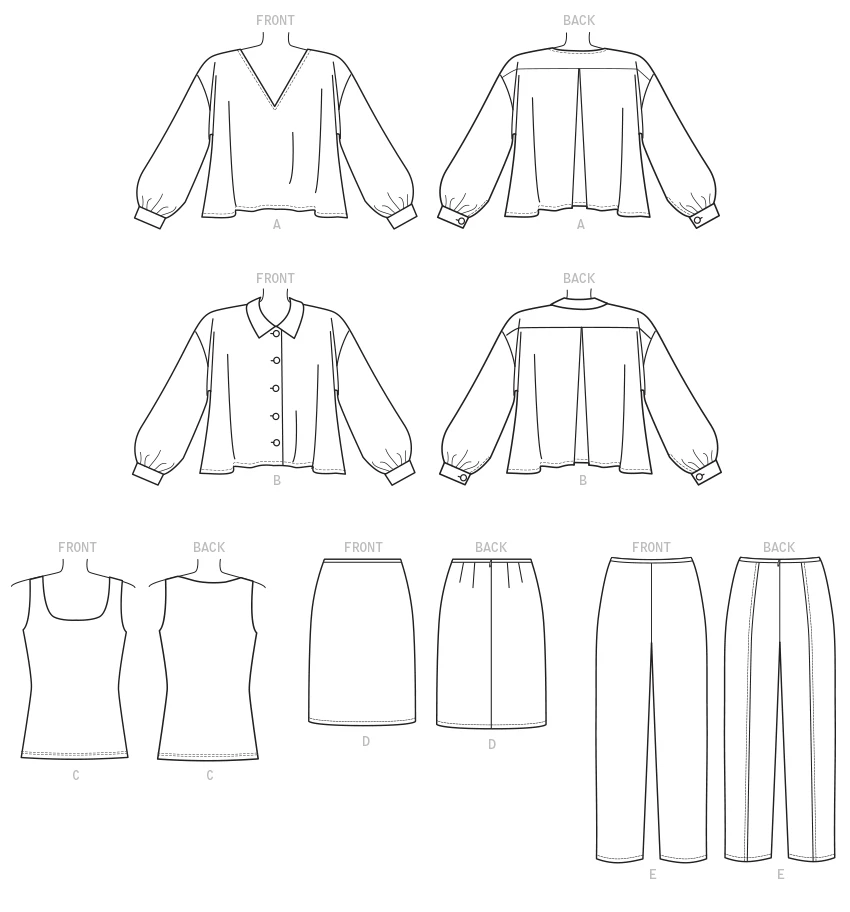 Vogue Pattern 9286 Separates Sewing Pattern 10 Vogue Pattern 9286 Separates Sewing Pattern - Image 10