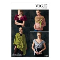 Vogue Pattern 9291 Misses' Wraps, Shrug, And Scarf Pattern | Kathryn Brenne