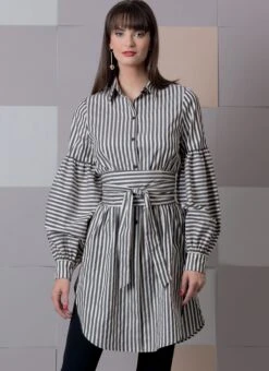 Vogue Pattern 9299 Misses' Top And Belt Sewing Pattern