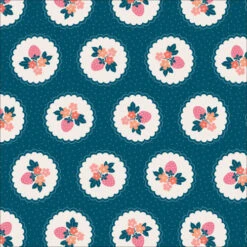 Cloud 9 Fabric Organic Cotton, Tiny And Wild, Wild Strawbs