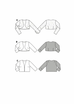 Burda 7686 Bolero Pattern 11 Burda 7686 Bolero Pattern -Jaycotts Shop bd 7686 M