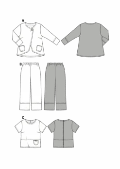 Burda 8108 Top And Wide-leg Trousers Pattern 7 Burda 8108 Top And Wide-leg Trousers Pattern -Jaycotts Shop bd 8108 M