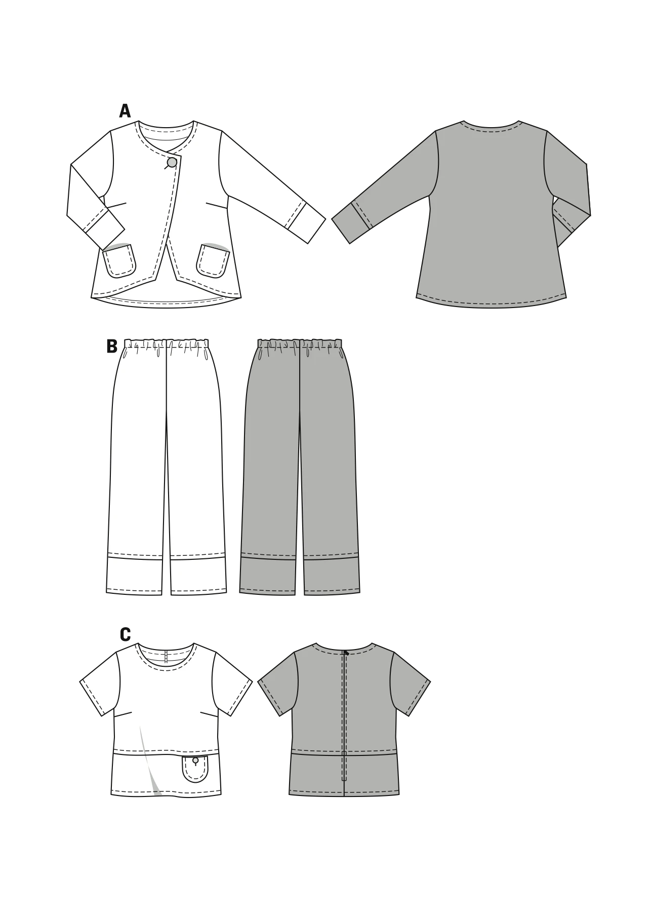 Burda 8108 Top And Wide-leg Trousers Pattern 4 Burda 8108 Top And Wide-leg Trousers Pattern - Image 4