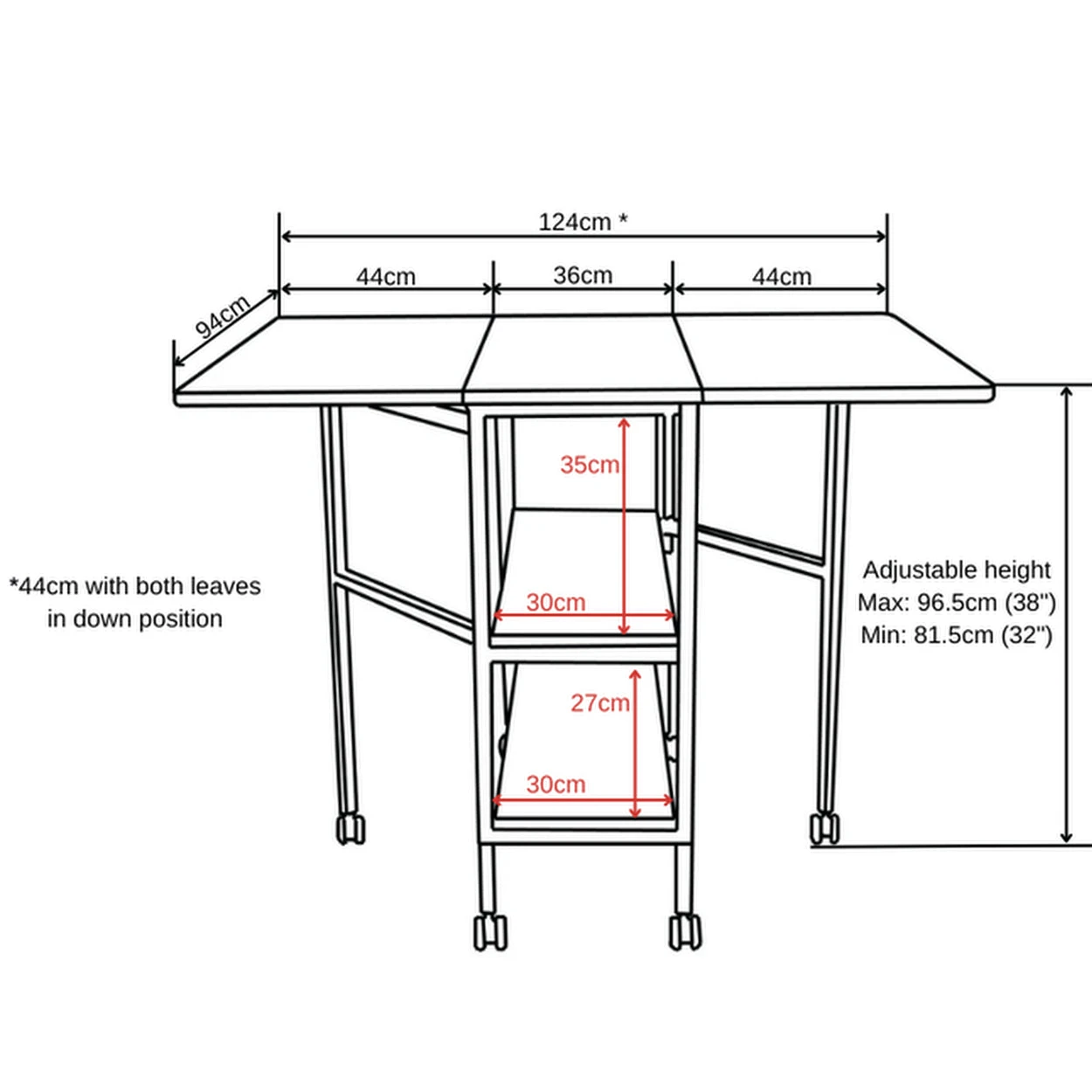 Horn Compact HiLo Sewing Table - Free Chair! 5 Horn Compact HiLo Sewing Table - Free Chair! - Image 5