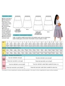 Tilly And The Buttons Luella Skirt Pattern -Jaycotts Shop luella skirt sewing pattern tilly and the buttons back