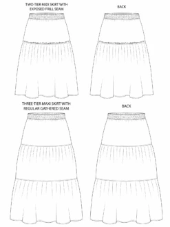 Tilly And The Buttons Luella Skirt Pattern -Jaycotts Shop luella skirt sewing pattern tilly and the buttons tech