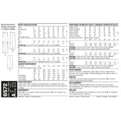 New Look NL6572 Jumper Dress Sewing Pattern -Jaycotts Shop new look jumper dress pattern 6572 envelope back