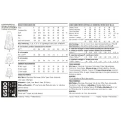New Look NL6580 Circle Skirt Evening Wear Pattern -Jaycotts Shop newlook circle skirt pattern 6580 envelope back