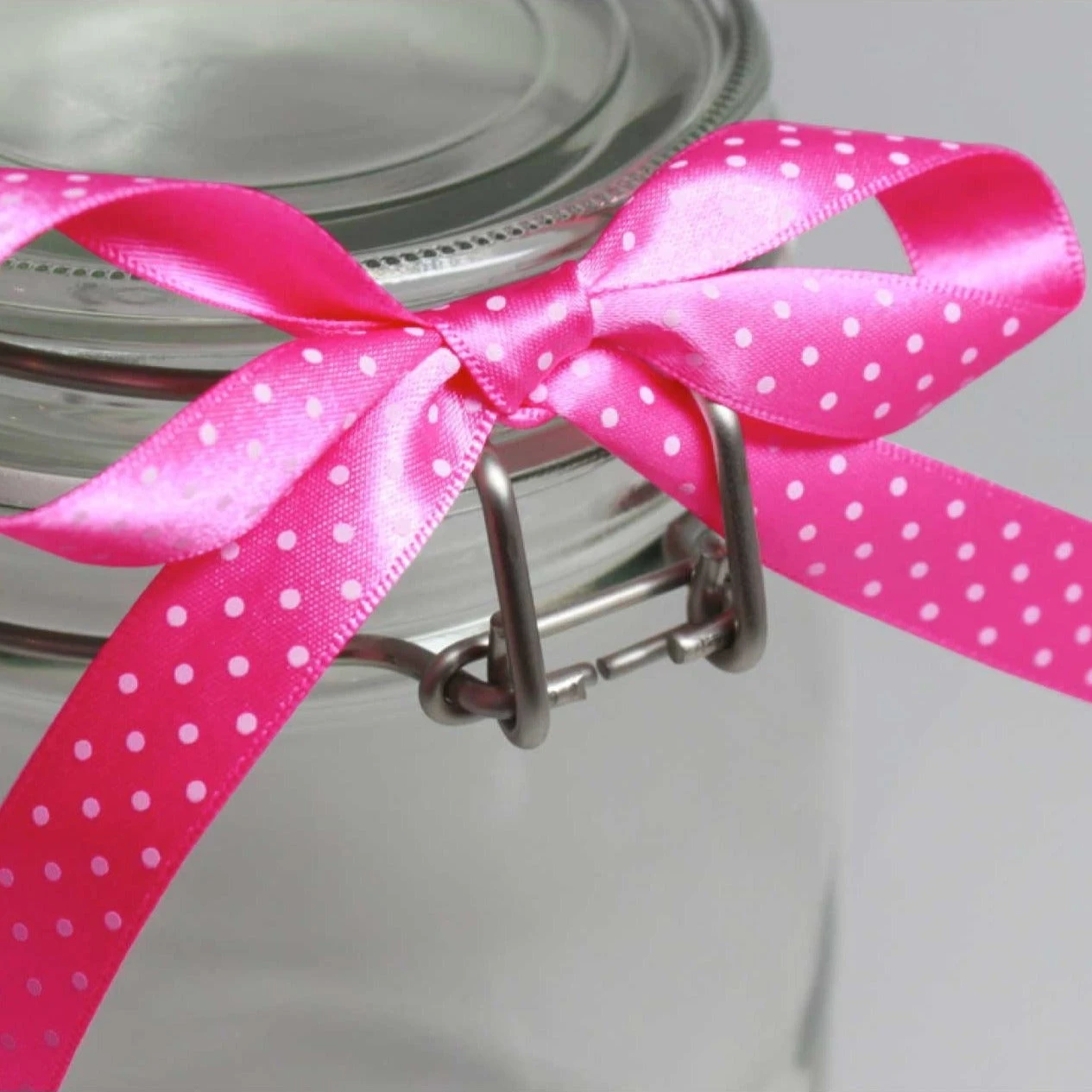 Berisfords Micro Dot Ribbon On 20m Rolls Shocking Pink 2 Berisfords Micro Dot Ribbon On 20m Rolls Shocking Pink - Image 2