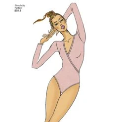 Simplicity Pattern 8513 Misses Knit Bodysuits 12 Simplicity Pattern 8513 Misses Knit Bodysuits -Jaycotts Shop simplicity bodysuit pattern 8513 AV4