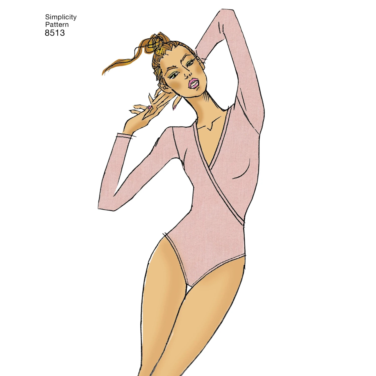 Simplicity Pattern 8513 Misses Knit Bodysuits 4 Simplicity Pattern 8513 Misses Knit Bodysuits - Image 4