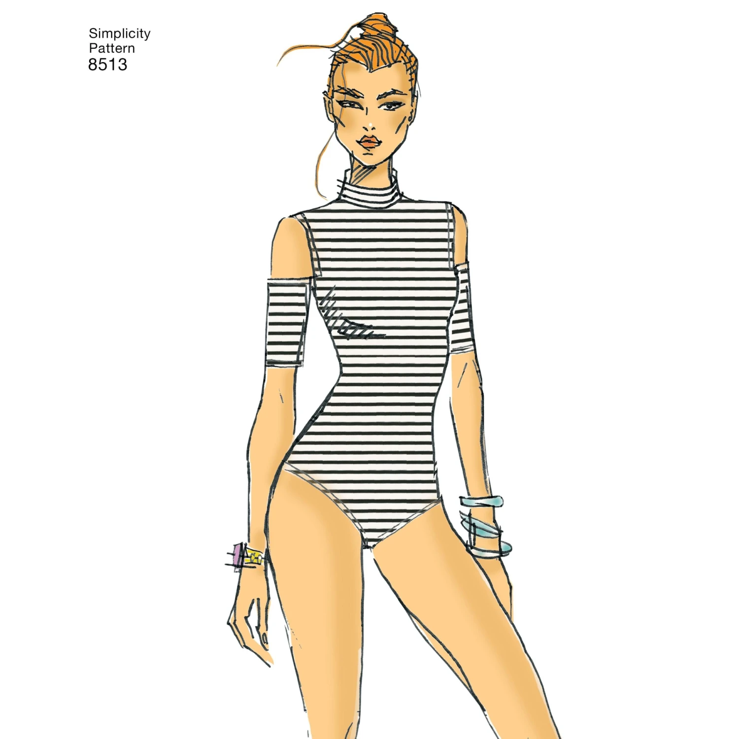 Simplicity Pattern 8513 Misses Knit Bodysuits 6 Simplicity Pattern 8513 Misses Knit Bodysuits - Image 6