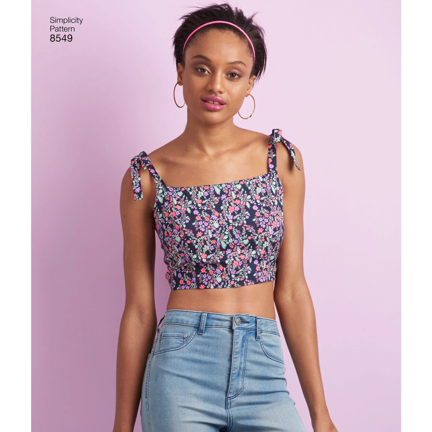 Simplicity Pattern 8549 Knit Or Woven Bra Tops 1 Simplicity Pattern 8549 Knit Or Woven Bra Tops