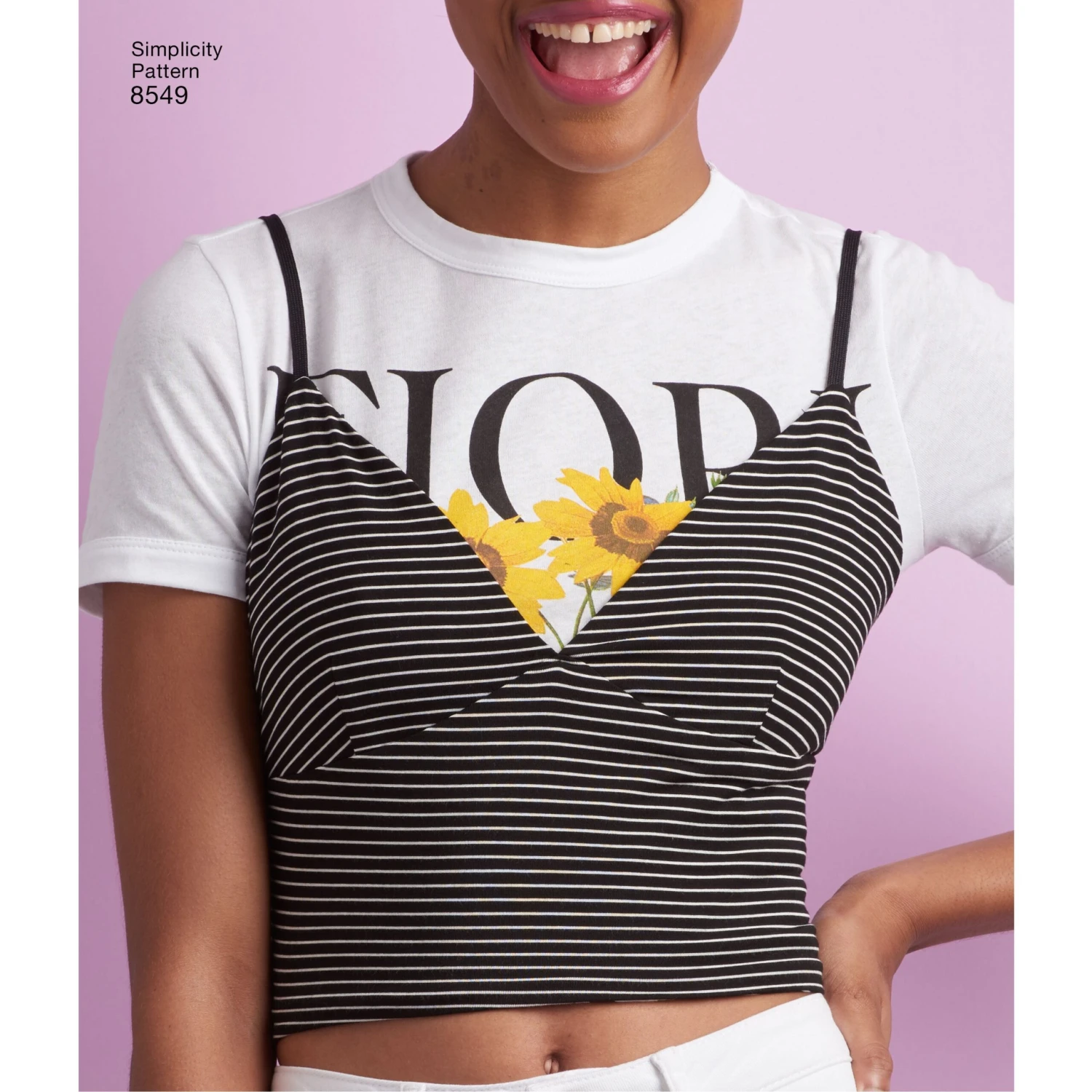 Simplicity Pattern 8549 Knit Or Woven Bra Tops 8 Simplicity Pattern 8549 Knit Or Woven Bra Tops - Image 8