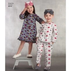 Simplicity Pattern 8806 Boys And Girls Loungewear
