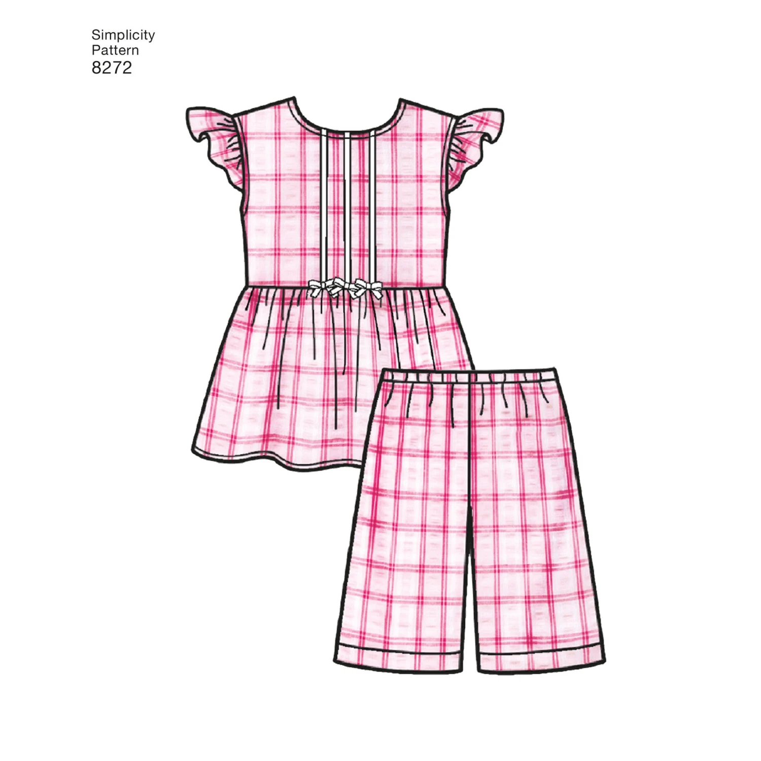 Simplicity Pattern 8272 Child's And Girls' Sleepwear 3 Simplicity Pattern 8272 Child's And Girls' Sleepwear - Image 3