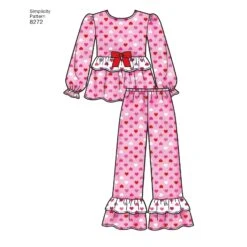 Simplicity Pattern 8272 Child's And Girls' Sleepwear 11 Simplicity Pattern 8272 Child's And Girls' Sleepwear -Jaycotts Shop simplicity children pattern 8272 AV4
