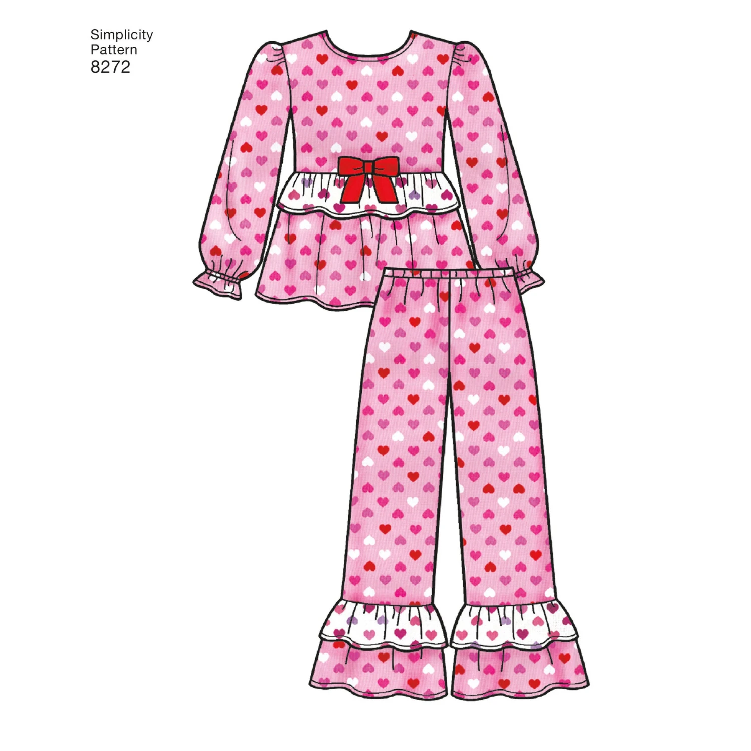 Simplicity Pattern 8272 Child's And Girls' Sleepwear 4 Simplicity Pattern 8272 Child's And Girls' Sleepwear - Image 4