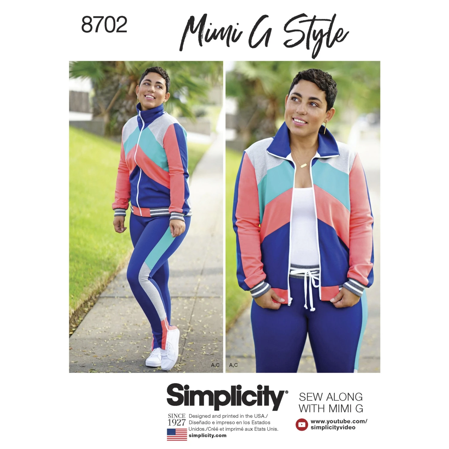 Simplicity Pattern 8702 Track Jacket 2 Simplicity Pattern 8702 Track Jacket - Image 2