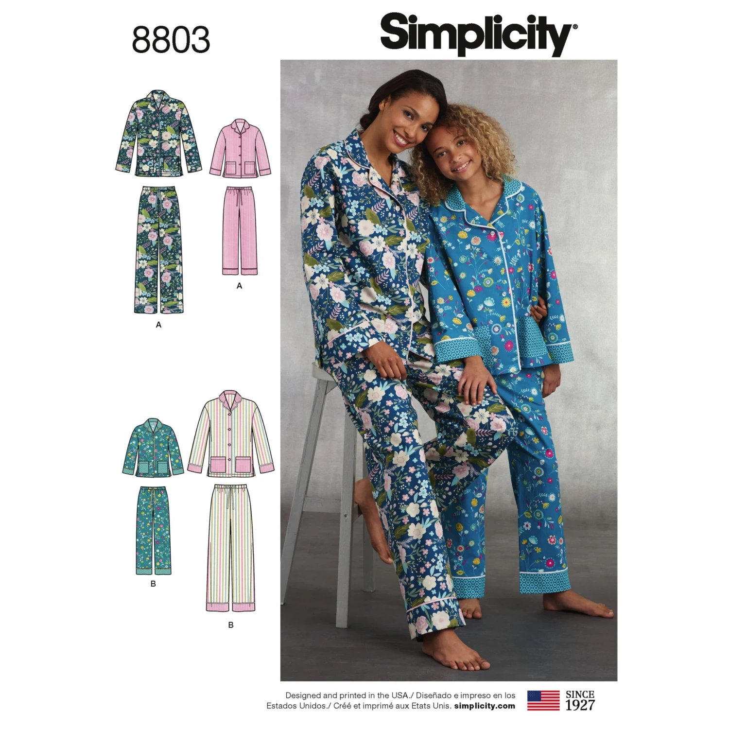 Simplicity Pattern 8803 Classic Pyjama Set 2 Simplicity Pattern 8803 Classic Pyjama Set - Image 2