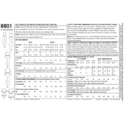 Simplicity Pattern 8801 Girls And Misses Knit Jumpsuit Romper -Jaycotts Shop simplicity mother daughter pajama rompers pattern envelope back