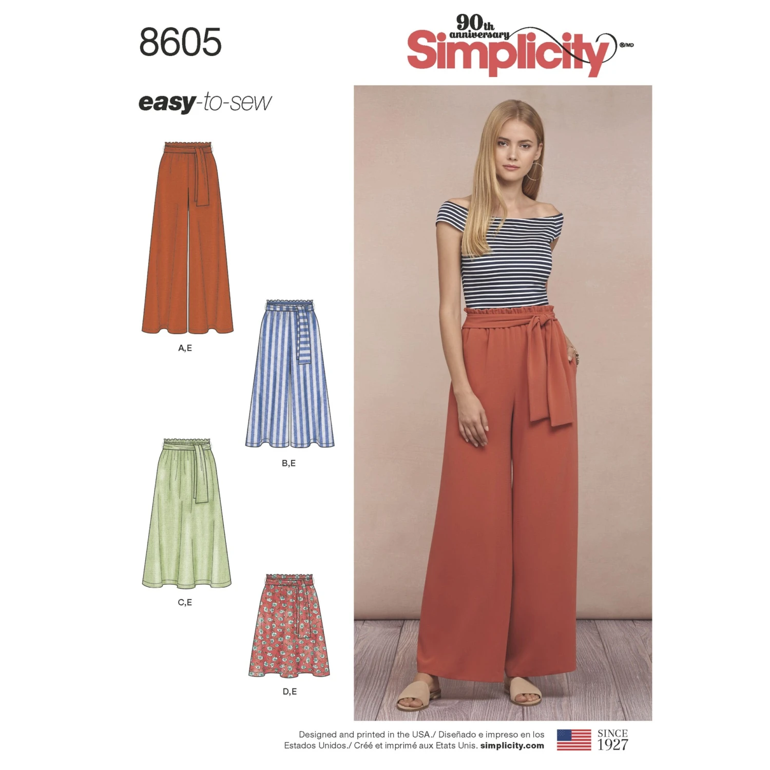 Simplicity Pattern 8605 Pull On Skirt And Pants 2 Simplicity Pattern 8605 Pull On Skirt And Pants - Image 2