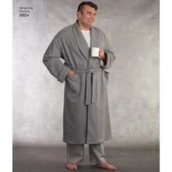 Simplicity Pattern 8804 Unisex-loungewear -Jaycotts Shop simplicity plus size sleepwear pattern 8804 AV1