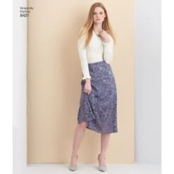 Simplicity Pattern 8421 Skirts In Three Lengths With Hem Variations