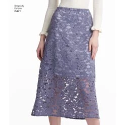 Simplicity Pattern 8421 Skirts In Three Lengths With Hem Variations -Jaycotts Shop simplicity skirts aline skirt easy miss pattern 8421 AV2