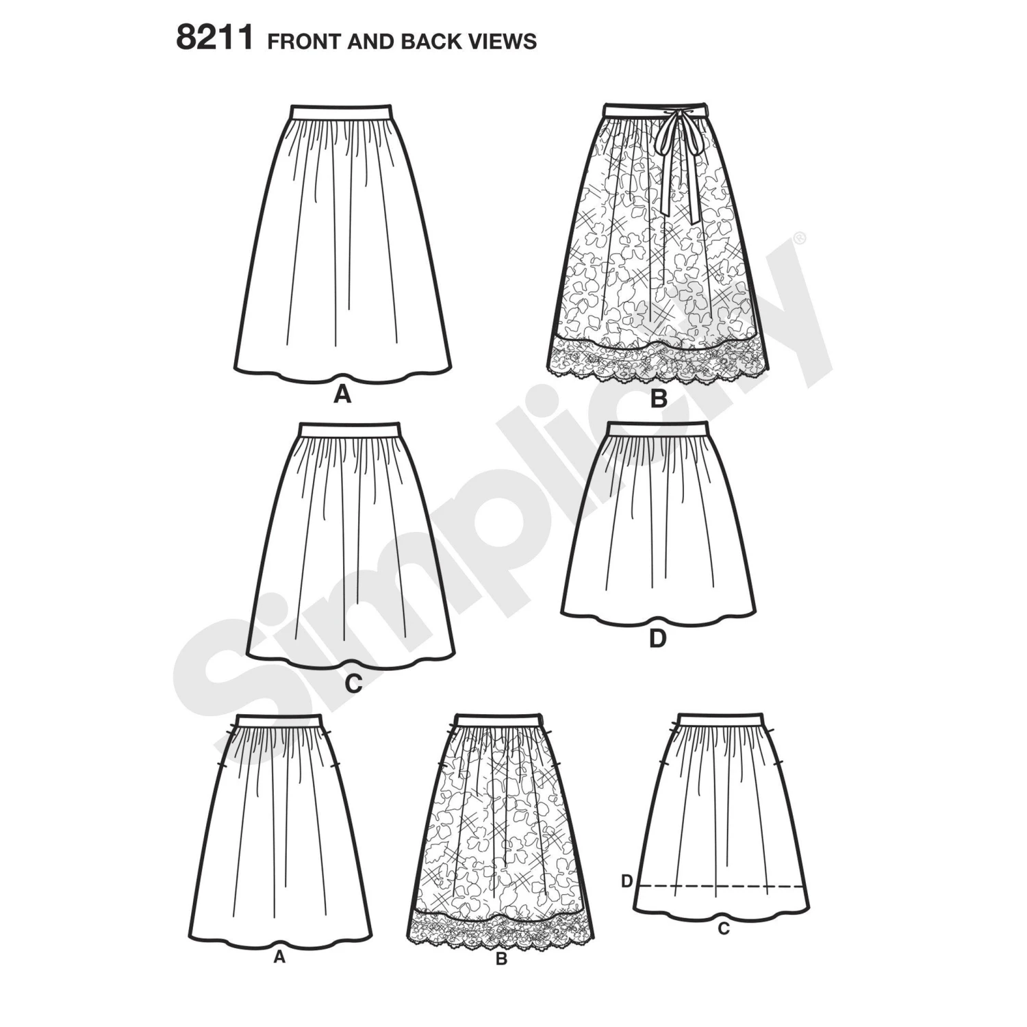 Simplicity Pattern 8211 Misses' Dirndl Skirts 4 Simplicity Pattern 8211 Misses' Dirndl Skirts - Image 4