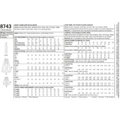 Simplicity Pattern 8743 Pleated Multi Length Skirt -Jaycotts Shop simplicity special occasion pleated skirt pattern 8743 envelope back