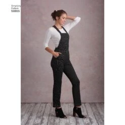 Simplicity Pattern 8855 Misses' Knit Overalls Sewing Pattern