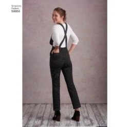 Simplicity Pattern 8855 Misses' Knit Overalls Sewing Pattern -Jaycotts Shop simplicity swoveralls indie fashion pattern S8855 AV3