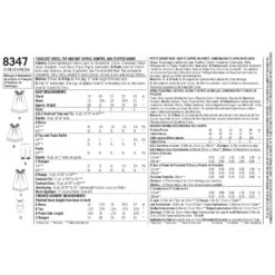 Simplicity Pattern 8347 Toddlers Dress Top And Knit Capris 10 Simplicity Pattern 8347 Toddlers Dress Top And Knit Capris -Jaycotts Shop simplicity toddler dress pattern 8347 envelope back