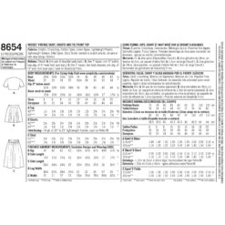 Simplicity Pattern 8654 Vintage Short Sleeved Top -Jaycotts Shop simplicity vintage 1940s short set skirt top pattern 8654 envelope back