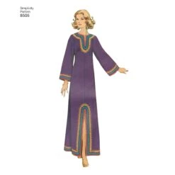 Simplicity Pattern 8505 Ankle Length Caftan 8 Simplicity Pattern 8505 Ankle Length Caftan -Jaycotts Shop simplicity vintage caftan pattern 8505 AV1