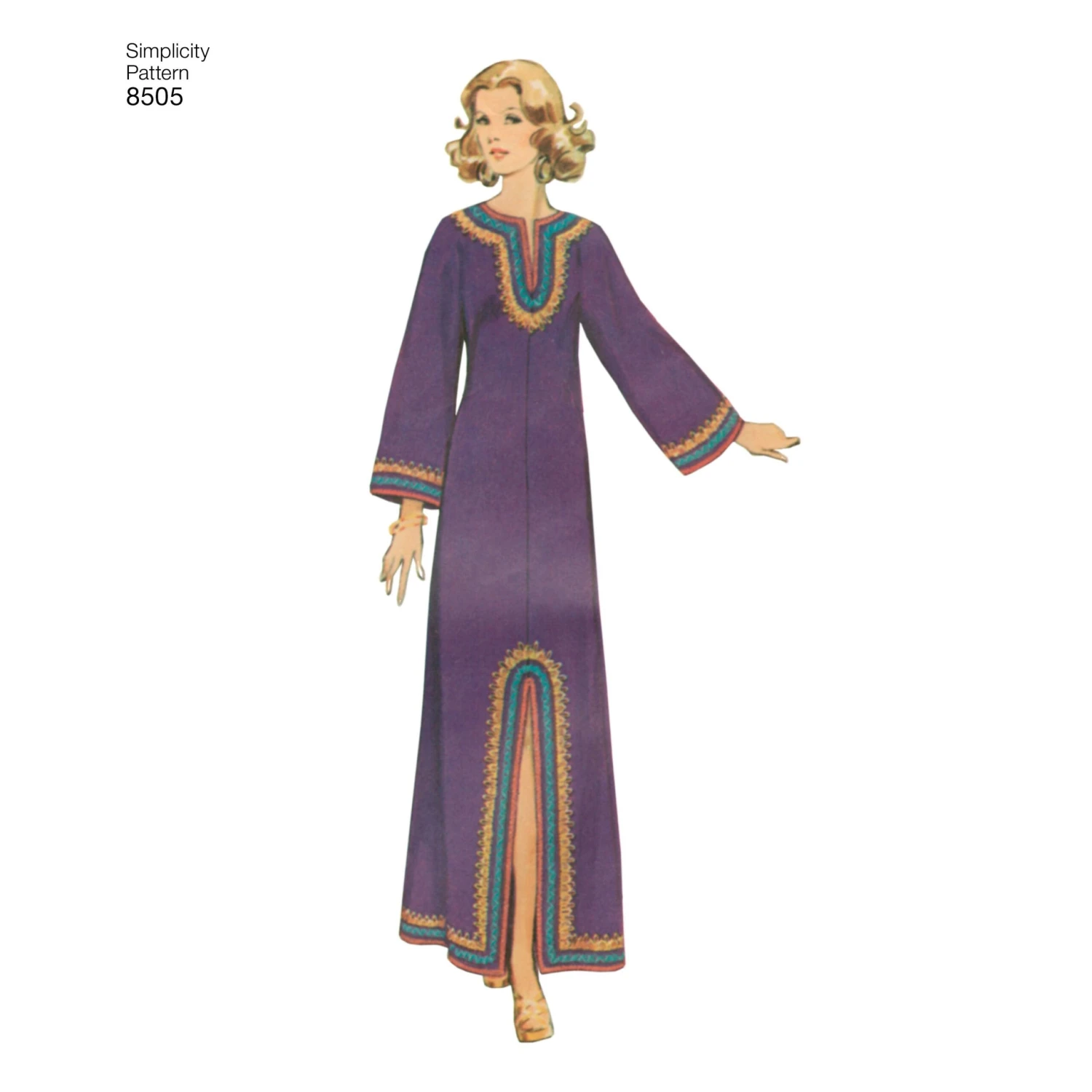Simplicity Pattern 8505 Ankle Length Caftan 3 Simplicity Pattern 8505 Ankle Length Caftan - Image 3