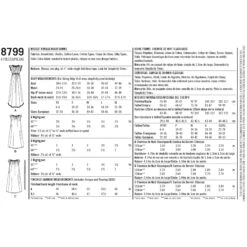 Simplicity Pattern 8799 Simple To Make 1950s Gowns 10 Simplicity Pattern 8799 Simple To Make 1950s Gowns -Jaycotts Shop simplicity vintage nightgown 1950s pattern 8799 envelope back