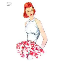 Simplicity Pattern 8645 Halters And Sun Top