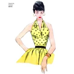 Simplicity Pattern 8645 Halters And Sun Top -Jaycotts Shop simplicity vintage top halter pattern 8645 AV4
