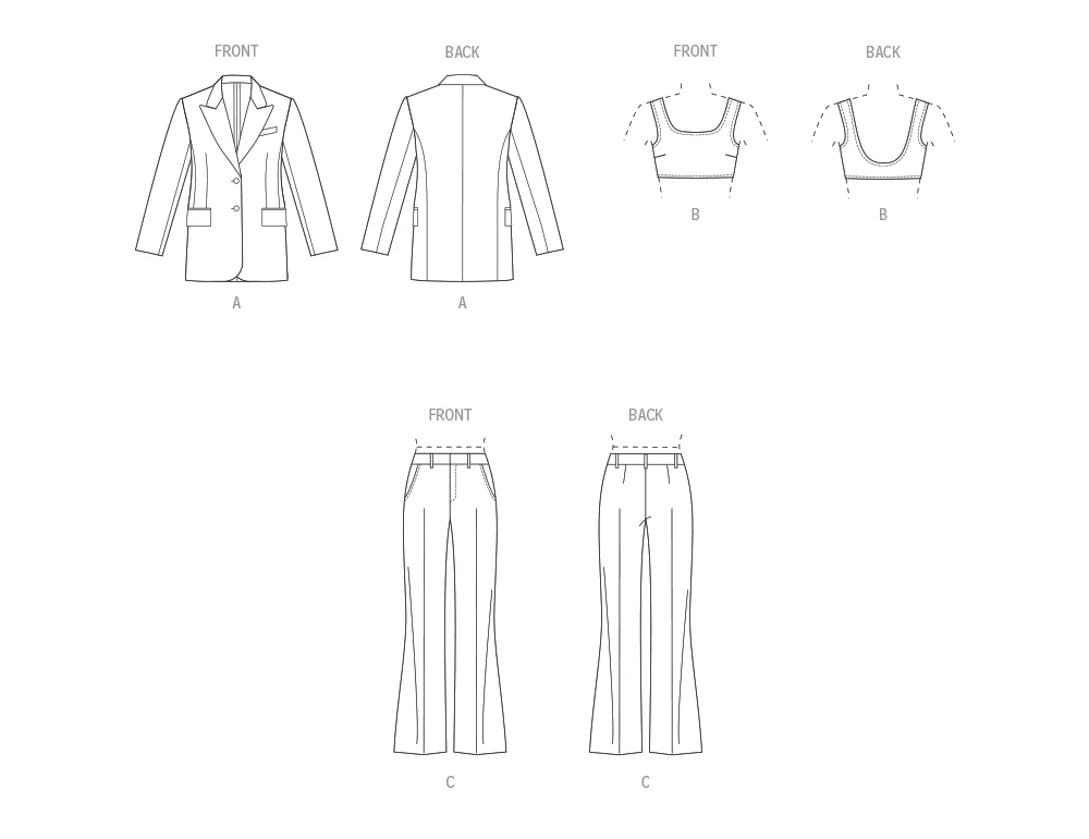 Vogue Sewing Pattern 1960 Misses’ Jacket, Knit Top And Pants 7 Vogue Sewing Pattern 1960 Misses’ Jacket, Knit Top And Pants - Image 7